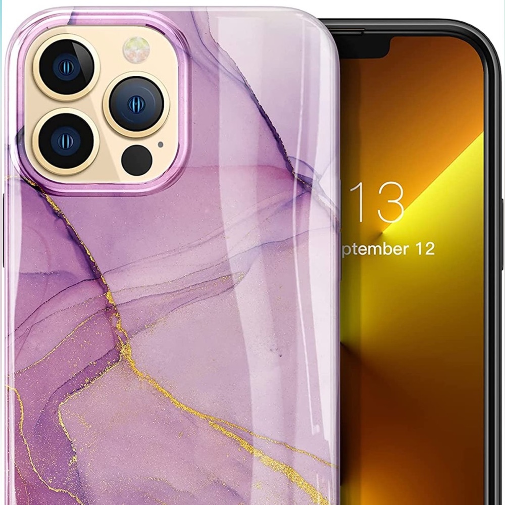 GvieWiN iPhone 13 Pink Sparkle Case